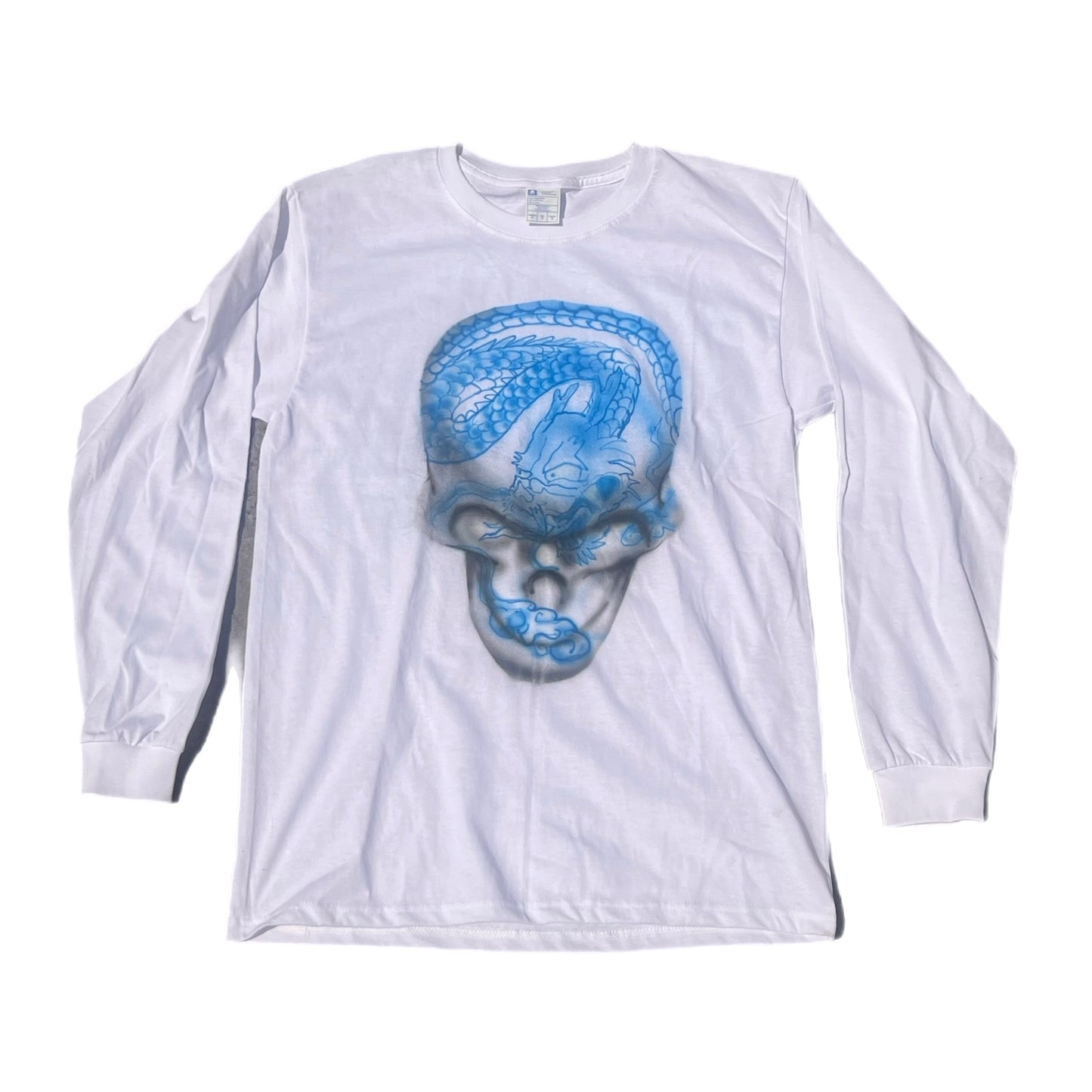 Airbrush Tee Porcelain Skull Medium