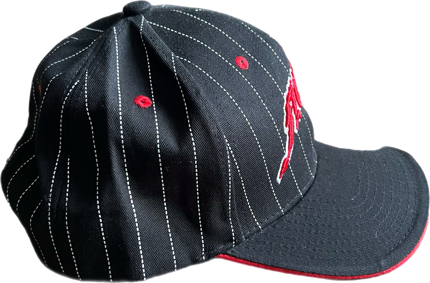 Pin Stripe Red Stitch with Boarder