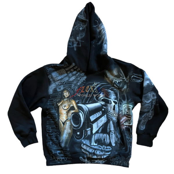 Heavy Weight Airbrush Hoodie XL Flexico
