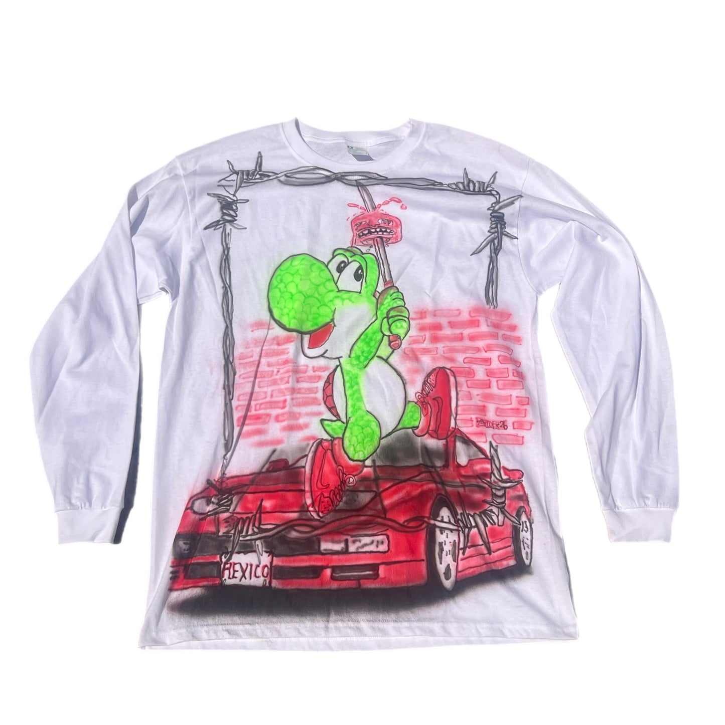 (Airbrush Tee Yoshi Large