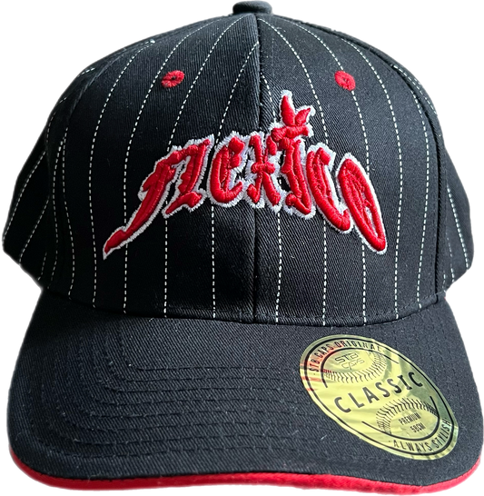 Pin Stripe Red Stitch with Boarder