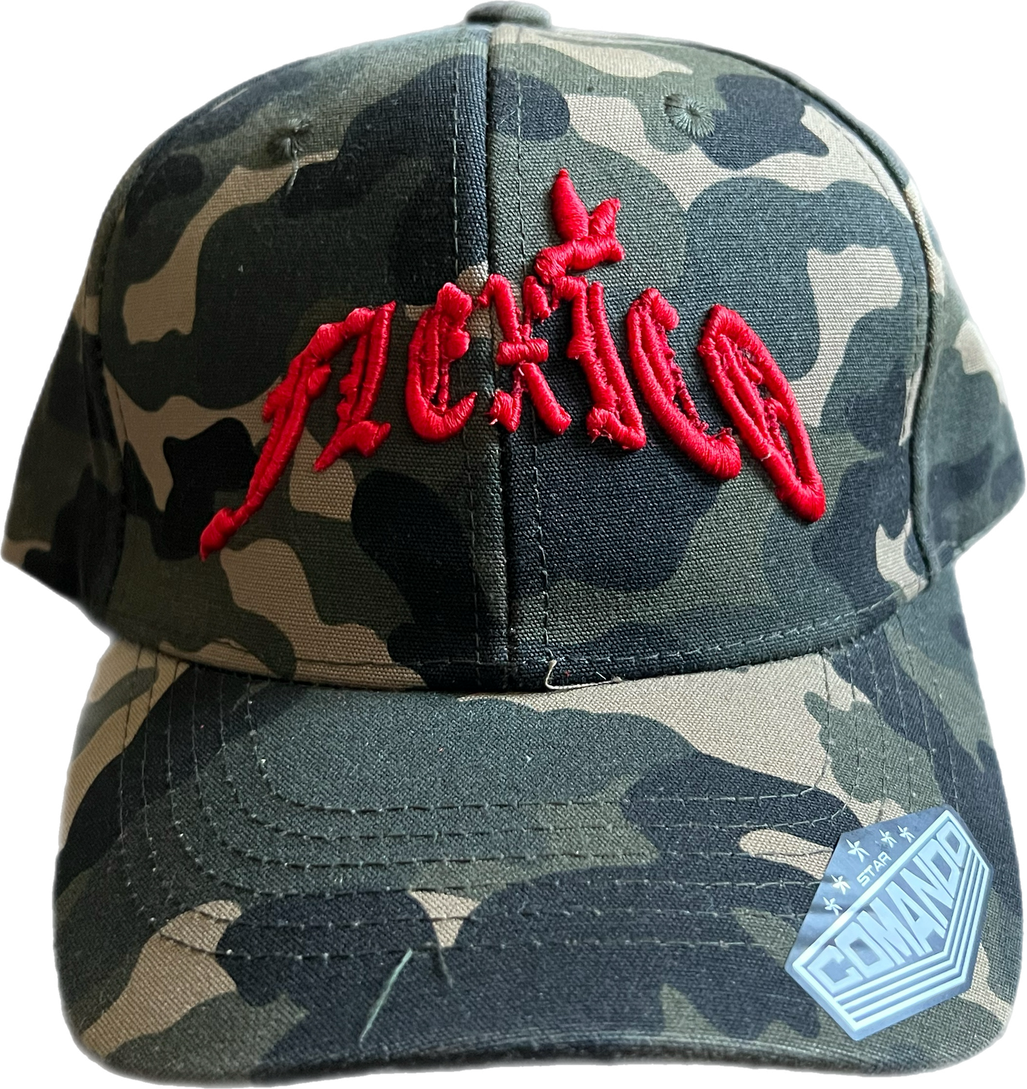 Flexico Camo Red Stitch