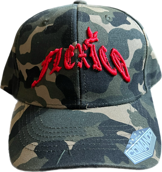 Flexico Camo Red Stitch