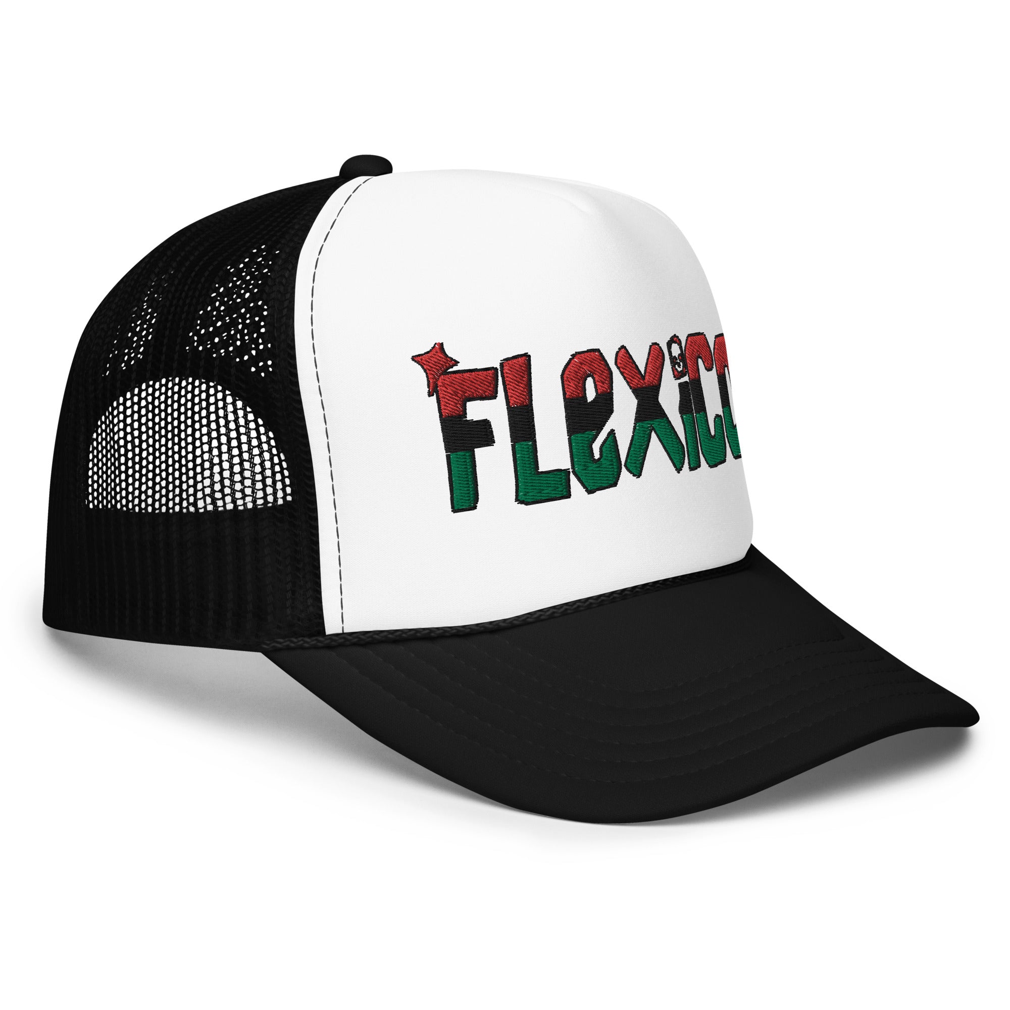 Flexico RED BLACK GREEN  LOGO HAT