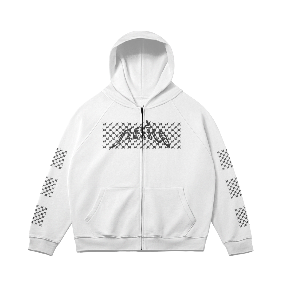 GVCCI LION ZIP UP HOODIE