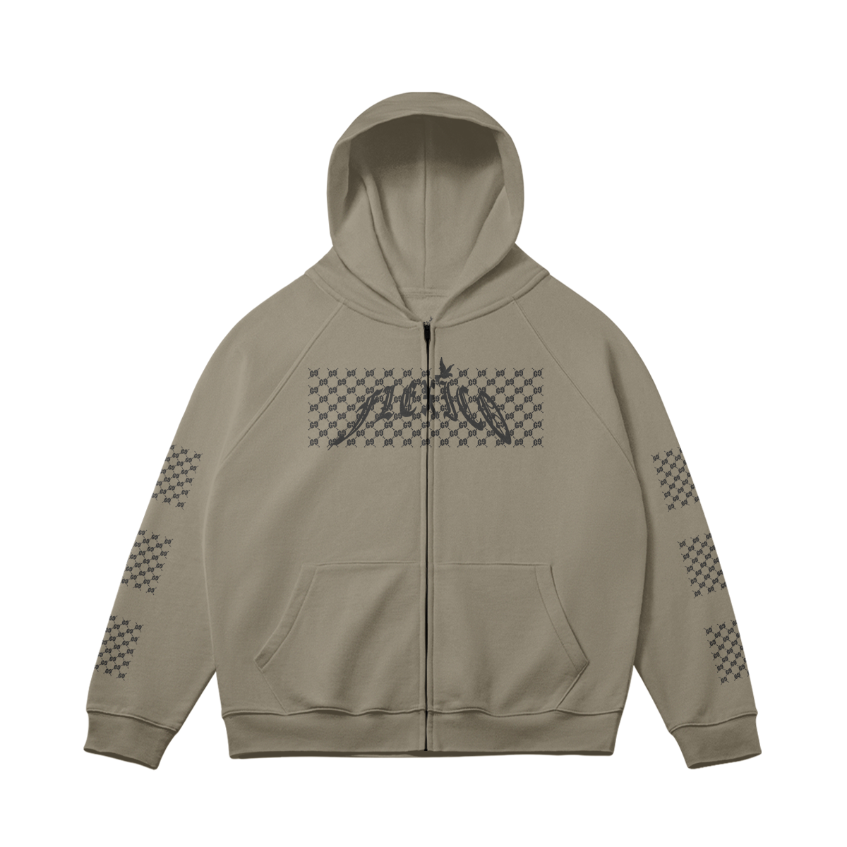 GVCCI LION ZIP UP HOODIE