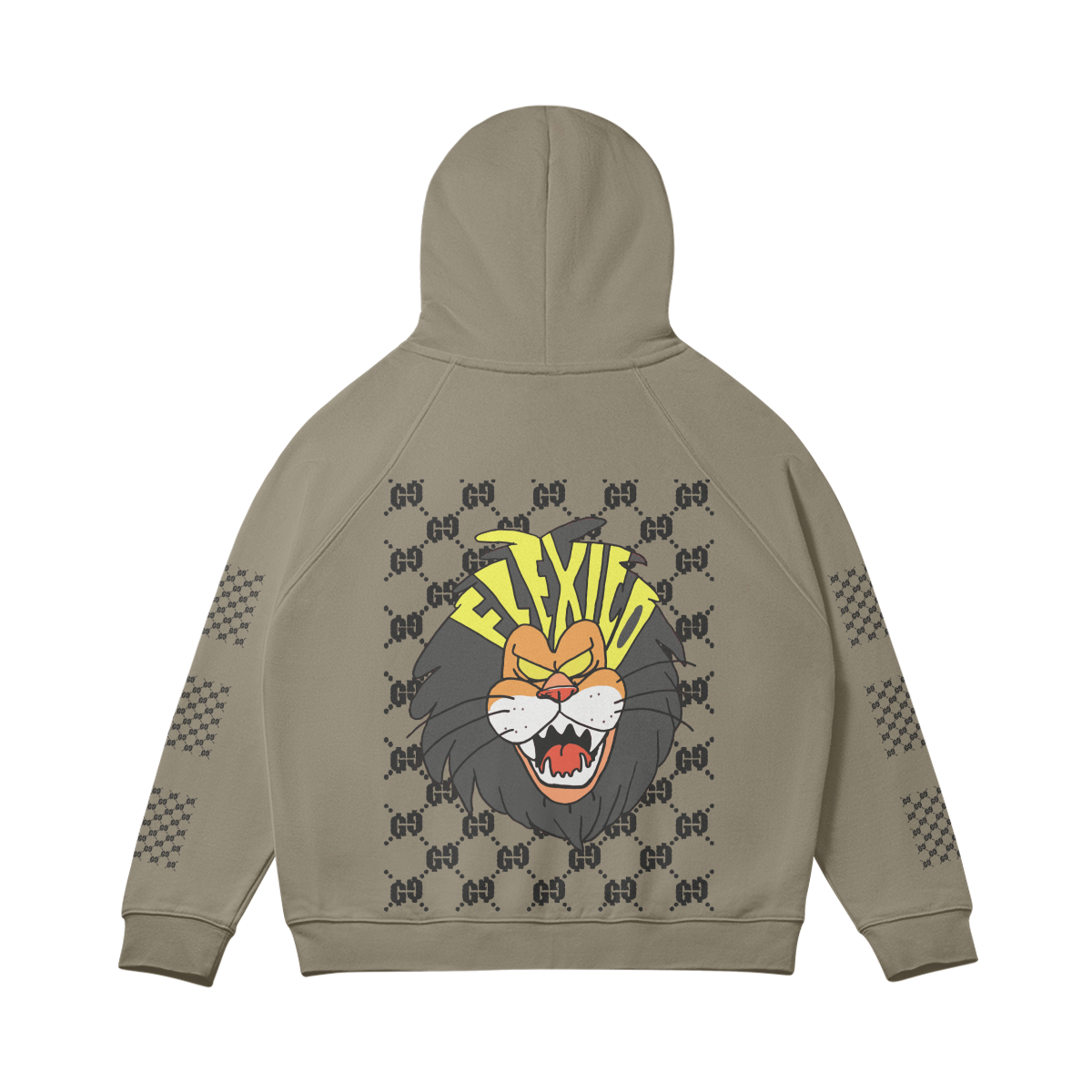 GVCCI LION ZIP UP HOODIE