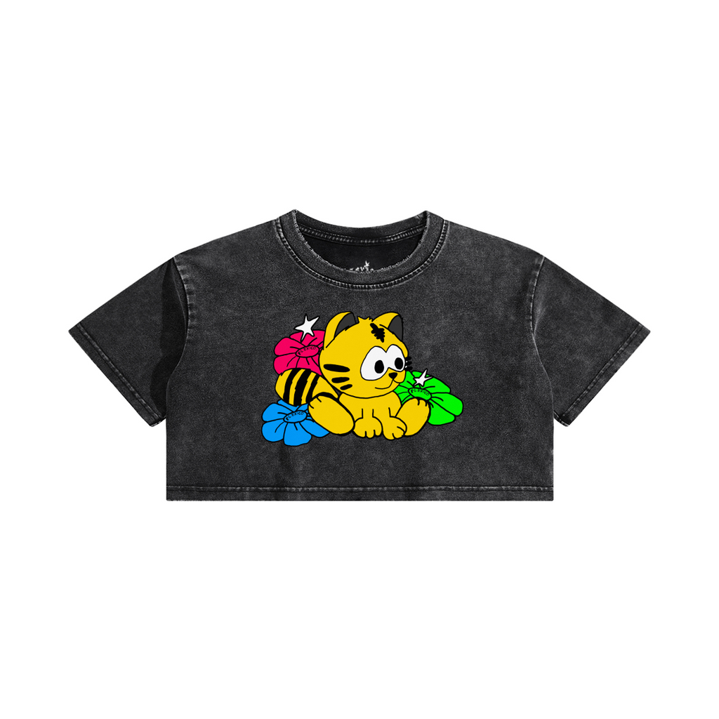 Baby Lucky Jazz Cat Crop Top